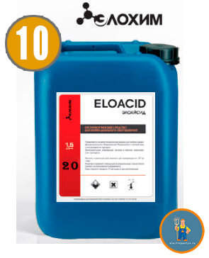 Кислотное моющее средство ELOACID 10 л. для доильных аппаратов